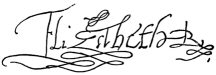  Signature de la Reine Elizabeth I 