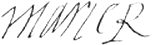 Signature of Mary Queen of Scots